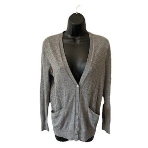 Equipment Femme Cardigan Womens Size XS Wool Cashmere Polyester Blend Gray